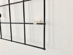 Mid century geometric wire grid coat racks by Karl Fitchel - eyespy