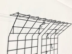 Mid century geometric wire grid coat racks by Karl Fitchel - eyespy