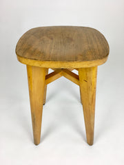 Mid century stool from France. Perriand, Prouvé, Le Corbusier era - eyespy