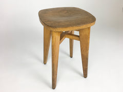 Mid century stool from France. Perriand, Prouvé, Le Corbusier era - eyespy