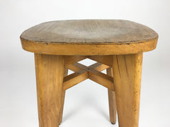 Mid century stool from France. Perriand, Prouvé, Le Corbusier era - eyespy