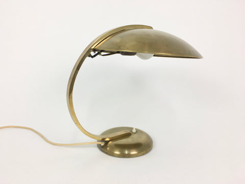 Bauhaus brass table lamp by Hillebrand