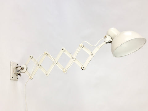 Bauhaus Kaiser Idell Model 6718 scissor arm wall mounted lamp