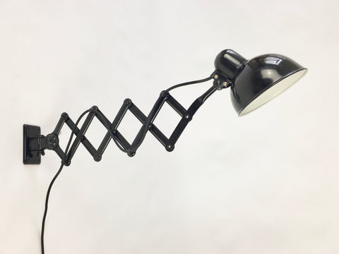 Bauhaus Kaiser Idell Model 6718 scissor arm wall mounted lamp